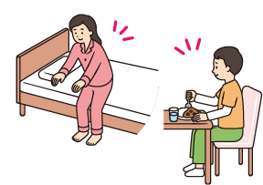 日常でよく行う動作の画像